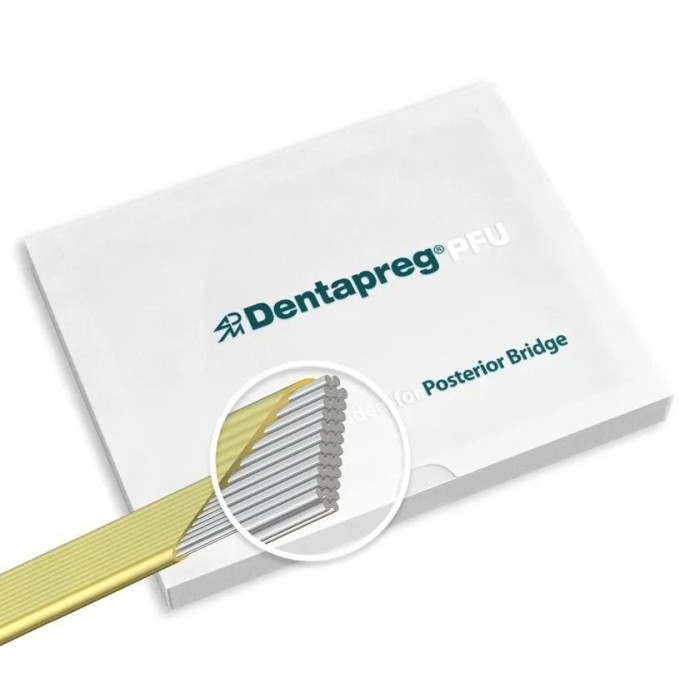 Dentapreg Bridge PFU, Пак.: 1 х стрічка 50мм довжина= 50 мм; шир.= 2 мм; товщ.= 0.3 мм - Шинуюча стрічка (скловолокно) (ADM/А-Ді-Ем)