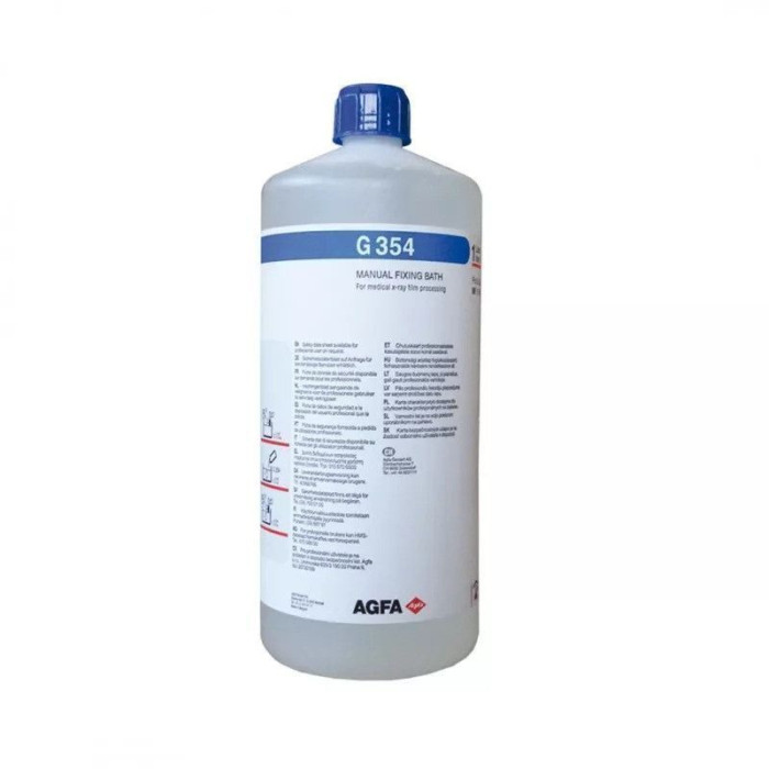 Фіксаж рентген-плівки ручна обробка Agfa Dentus fixer № G354, флак. 1л (Agfa/Аґфа)