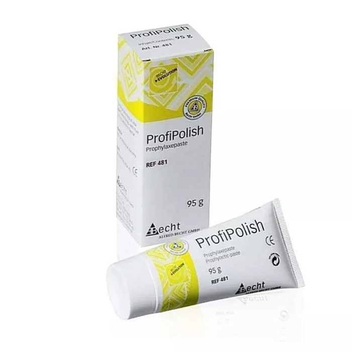 ProfiPolish (ПрофіПоліш) № 481, тюбик 95г абраз.= RDA 40, (# ТЕРМІН ПО:  2026-04 #) - Паста полірувальна  (Alfred Becht/Альфред Бехт)