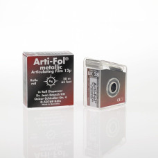Артикуляційна фольга, двобічний Arti-Fol metallic № BK28, 1шт форма: стрічка; товщ.= 12 мкм; довжина= 20м; шир.= 75 мм; колір: червоний/чорний (Bausch/Бауш)