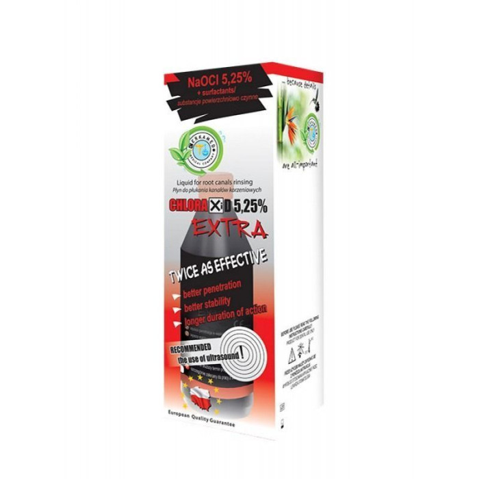 Chloraxid 5.25% EXTRA (Хлораксид 5.25% Екстра), флак. 400мл - Гіпохлорит натрію (гіпохлориту натрію 5.25%) (Cerkamed/Церкамед)