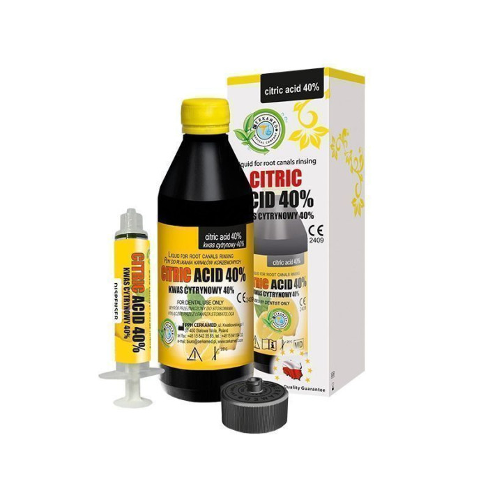 Citric Acid 40% (Цитрік Ексід), флак. 200мл - Лимонна кислота (лимонна кислота 40%) (Cerkamed/Церкамед)