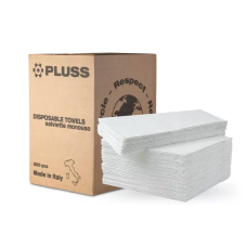 Нагрудники для пацієнтів двошарові PLUSS № TD0851 BIANCO-00, 500шт/пак розм.= 33х45 см; колір: білий (Dental Market/Дентал Маркет)
