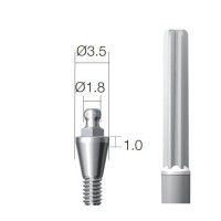 Кульковий абатмент SuperLine (СуперЛайн) № BAB351018, 1шт діам.= 3.50 мм; вис.ясен.= 1.0 мм (+тримач пластиковий) (Dentium/Дентіум)