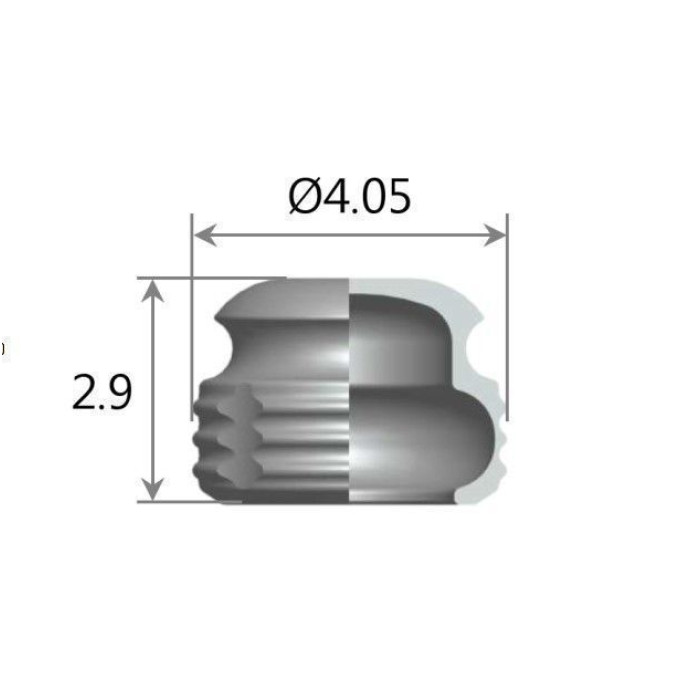Матриця O-ring кулькова опора SlimLine (SlimOneBody) (СлімЛайн (СлімВанБоді)) № BPF3, 1шт діам.= 4.05 мм; вис.= 2.9 мм (Dentium/Дентіум)