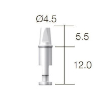 Аналог прямого абатмента SuperLine (СуперЛайн) № CAN45LL, 1шт діам.= 4.50 мм; вис.= 12.0+5.5 мм (Dentium/Дентіум)