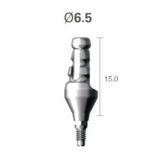 Трансфер відбитковий з імплантату закрита ложка SuperLine (СуперЛайн) № DTF6515HL, 1шт з шестигранником; діам.= 6.50 мм; довжина= 15 мм (+фікс.гвинт DTS15) (Dentium/Дентіум)