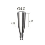 Формувач ясен SuperLine (СуперЛайн) № HAB404070L, 1шт діам.= 4.00 мм; вис.ясен.= 4.0 мм; вис.= 7.0 мм (Dentium/Дентіум)