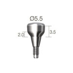 Формувач ясен SuperLine (СуперЛайн) № HAB552035L, 1шт діам.= 5.50 мм; вис.ясен.= 2.0 мм; вис.= 3.5 мм (Dentium/Дентіум)
