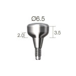 Формувач ясен SuperLine (СуперЛайн) № HAB652035L, 1шт діам.= 6.50 мм; вис.ясен.= 2.0 мм; вис.= 3.5 мм (Dentium/Дентіум)