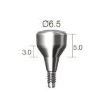 Формувач ясен SuperLine (СуперЛайн) № HAB653050L, 1шт діам.= 6.50 мм; вис.ясен.= 3.0 мм; вис.= 5.0 мм (Dentium/Дентіум)
