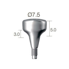 Формувач ясен SuperLine (СуперЛайн) № HAB753050L, 1шт діам.= 7.50 мм; вис.ясен.= 3.0 мм; вис.= 5.0 мм (Dentium/Дентіум)