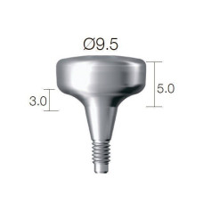 Формувач ясен SuperLine (СуперЛайн) № HAB953050L, 1шт діам.= 9.50 мм; вис.ясен.= 3.0 мм; вис.= 5.0 мм (Dentium/Дентіум)