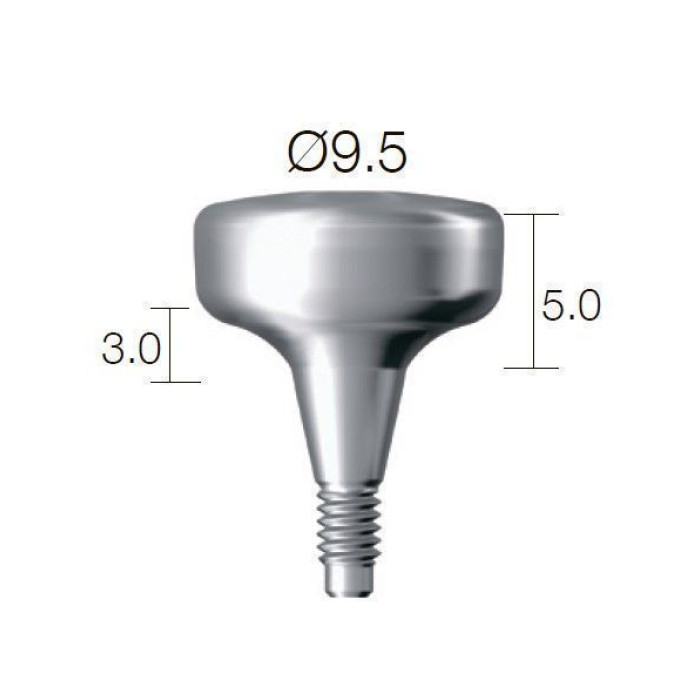 Формувач ясен SuperLine (СуперЛайн) № HAB953050L, 1шт діам.= 9.50 мм; вис.ясен.= 3.0 мм; вис.= 5.0 мм (Dentium/Дентіум)