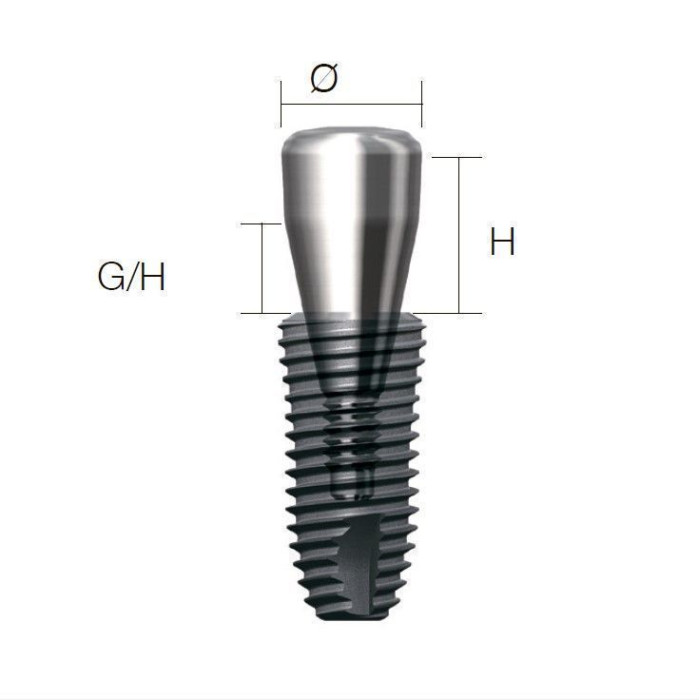 Формувач ясен SuperLine (СуперЛайн) № HAB454070L, 1шт діам.= 4.50 мм; вис.ясен.= 4.0 мм; вис.= 7.0 мм (Dentium/Дентіум)