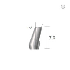 Кутовий кульковий абатмент кулькова опора 15 град. SlimLine (SlimOneBody) (СлімЛайн (СлімВанБоді)) № IBA153420, 1шт вис.= 7.0 мм; вис.ясен.= 2.0 мм (Dentium/Дентіум)