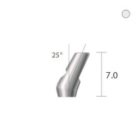 Кутовий кульковий абатмент кулькова опора 25 град. SlimLine (SlimOneBody) (СлімЛайн (СлімВанБоді)) № IBA253420, 1шт вис.= 7.0 мм; вис.ясен.= 2.0 мм (Dentium/Дентіум)