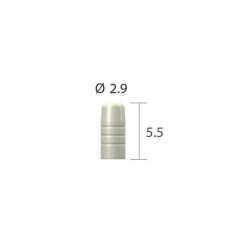 Ковпачок захисний кульк./4-гран. опора SlimLine (SlimOneBody) (СлімЛайн (СлімВанБоді)) № ICC, 1шт діам.= 2.90 мм; вис.= 5.5 мм (Dentium/Дентіум)