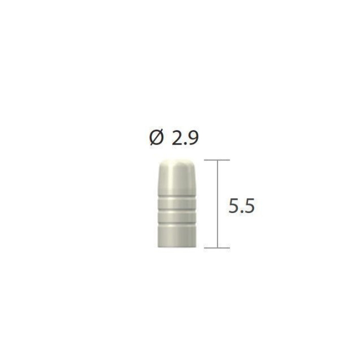 Ковпачок захисний кульк./4-гран. опора SlimLine (SlimOneBody) (СлімЛайн (СлімВанБоді)) № ICC, 1шт діам.= 2.90 мм; вис.= 5.5 мм (Dentium/Дентіум)