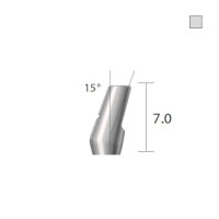 Кутовий абатмент 4-х гранна опора 15 град. SlimLine (SlimOneBody) (СлімЛайн (СлімВанБоді)) № IUA153720, 1шт вис.= 7.0 мм; вис.ясен.= 2.0 мм (Dentium/Дентіум)