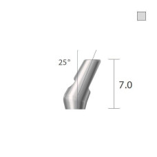 Кутовий абатмент 4-х гранна опора 25 град. SlimLine (SlimOneBody) (СлімЛайн (СлімВанБоді)) № IUA253720, 1шт вис.= 7.0 мм; вис.ясен.= 2.0 мм (Dentium/Дентіум)