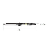Мітчик SlimLine (SlimOneBody) (СлімЛайн (СлімВанБоді)) № RS251036R, 1шт діам.= 2.35 мм; довжина= 36 мм (Dentium/Дентіум)
