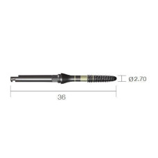 Мітчик SlimLine (SlimOneBody) (СлімЛайн (СлімВанБоді)) № RS251036R, 1шт діам.= 2.35 мм; довжина= 36 мм (Dentium/Дентіум)