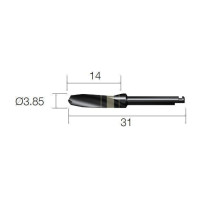Фреза хірургічна, фінішна, під КН № XFD4331, 1шт діам.= 3.85 мм; довжина= 31 мм (Dentium/Дентіум)