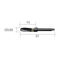 Фреза хірургічна, фінішна, під КН № XFD4331, 1шт діам.= 3.85 мм; довжина= 31 мм (Dentium/Дентіум)