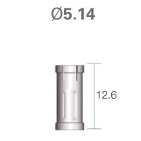 Обмежувач глибини для фрез DASK № XFDST06, 1шт діам.= 5.14 мм; довжина= 12.6 мм; глиб.преп.= 6 мм (Dentium/Дентіум)