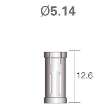 Обмежувач глибини для фрез DASK № XFDST06, 1шт діам.= 5.14 мм; довжина= 12.6 мм; глиб.преп.= 6 мм (Dentium/Дентіум)