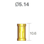 Обмежувач глибини для фрез DASK № XFDST08, 1шт діам.= 5.14 мм; довжина= 10.6 мм; глиб.преп.= 8 мм (Dentium/Дентіум)