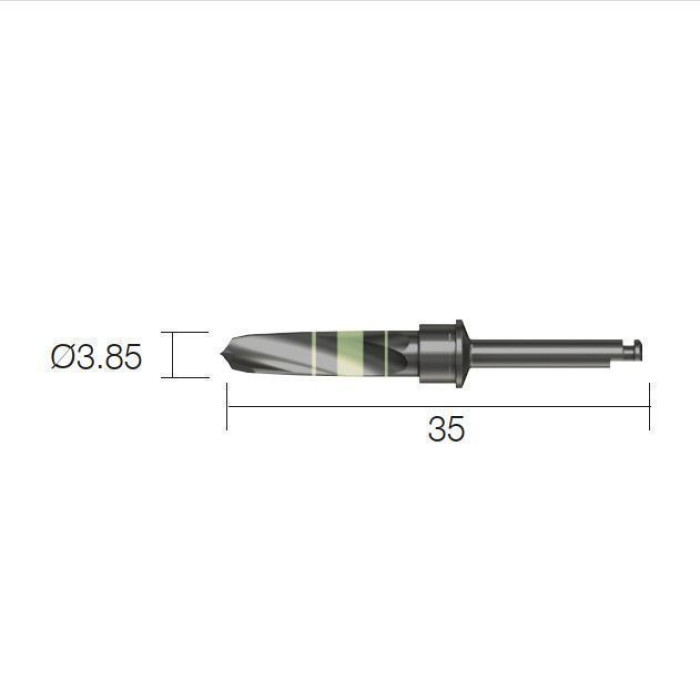 Фреза хірургічна, кісткова пастка, під КН Harvest Drill № XFH4335, 1шт діам.= 3.85 мм; довжина= 35 мм (Dentium/Дентіум)