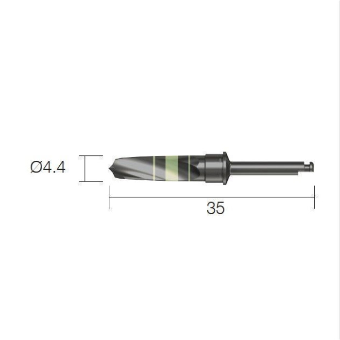 Фреза хірургічна, кісткова пастка, під КН Harvest Drill № XFH4835, 1шт діам.= 4.40 мм; довжина= 35 мм (Dentium/Дентіум)