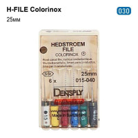 H-Files Colorinox (Н-Файл), 6шт/пак довж.=25 мм; № 30 - Каналорозширювачі, ручні (Dentsply Maillefer/Дентсплай Майлліфер)