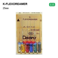 K-FlexoReamer (К-ФлексоРімер), 6шт/пак довж.=25 мм; № 35 - Каналорозширювачі, ручні (Dentsply Maillefer/Дентсплай Майлліфер)