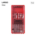 Largo (Ларго), 6шт/пак довж.=32 мм; № 1-6 - Розгортки кореневі, машинні (Dentsply Maillefer/Дентсплай Майлліфер)