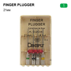 Finger Plugger (Фінгер Плагер), 4шт/пак довж.=21 мм; № 1 - Конденсатори гутаперчі, ручні (Dentsply Maillefer/Дентсплай Майлліфер)