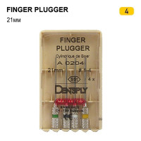 Finger Plugger (Фінгер Плагер), 4шт/пак довж.=21 мм; № 4 - Конденсатори гутаперчі, ручні (Dentsply Maillefer/Дентсплай Майлліфер)