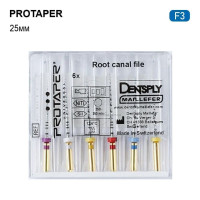 Protaper  (Протейпер), 6шт/пак довж.=25 мм; № F3 - Каналорозширювачі, машинні (Dentsply Maillefer/Дентсплай Майлліфер)