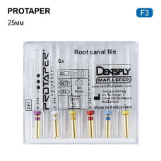 Protaper  (Протейпер), 6шт/пак довж.=25 мм; № F3 - Каналорозширювачі, машинні (Dentsply Maillefer/Дентсплай Майлліфер)