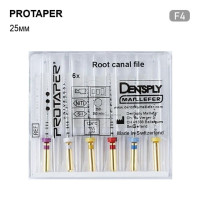Protaper  (Протейпер), 6шт/пак довж.=25 мм; № F4 - Каналорозширювачі, машинні (Dentsply Maillefer/Дентсплай Майлліфер)