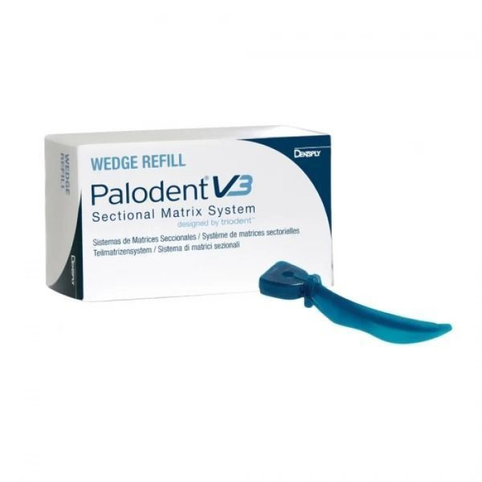 Клинці нейлонові Palodent V3 № 659780V, 100шт/пак розм.= малі; колір: синій (Dentsply/Дентсплай)