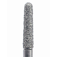 Бор діамантовий, під ТН № F 856L.014, 1шт конус заокруглений; діам.= 1.40 мм; роб.довж.= 9.0 мм; 40 мкм (червоний); (L=19 мм) (Edenta/Едента)