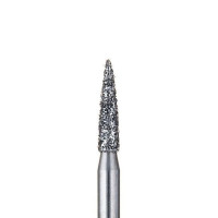 Бор діамантовий, під ТН № G 861.012, 1шт полум'я; діам.= 1.20 мм; роб.довж.= 6.0 мм; 151 мкм (зелений); (L=19 мм) (Edenta/Едента)