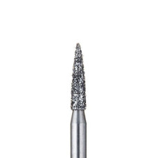 Бор діамантовий, під ТН № G 861.014, 1шт полум'я; діам.= 1.40 мм; роб.довж.= 6.0 мм; 151 мкм (зелений); (L=19 мм) (Edenta/Едента)