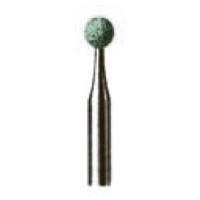 Камінь абразивний під КН Abrasives (Абразівс) № GF601.030RA, 1шт кулька; діам.= 3.00 мм; роб.част.= 3.0 мм; Medium (середня/зелений) (Edenta/Едента)
