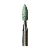 Камінь абразивний під КН Abrasives (Абразівс) № GF661.025RA, 1шт циліндр загострений; діам.= 2.50 мм; роб.част.= 7.0 мм; Medium (середня/зелений) (Edenta/Едента)