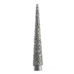 Бор діамантовий, під ТН K-Diamonds № KF859L.314.010, 1шт голкоподібний; діам.= 1.00 мм; роб.довж.= 11.5 мм; (2Х червоний); (L=19 мм) (Edenta/Едента)