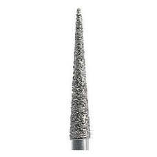 Бор діамантовий, під ТН K-Diamonds № KF859L.314.010, 1шт голкоподібний; діам.= 1.00 мм; роб.довж.= 11.5 мм; (2Х червоний); (L=19 мм) (Edenta/Едента)